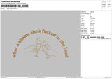 Shame Text Embroidery File 6 sizes