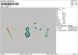 Wizard1107 Embroidery File 6 sizes
