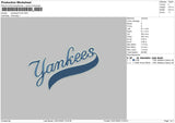 Yankees21126 Embroider