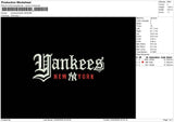 Yankees22226 Embroidery File 6 size