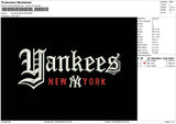 Yankees22226 Embroidery File 6 size