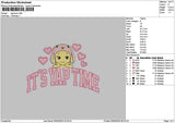 Yaptimetext Embroidery File 6 sizes