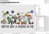 Youve got a friend in me Embroidery File 6 size